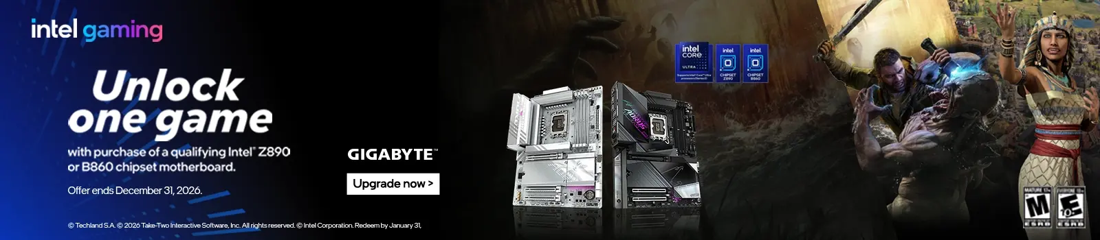 Intel Z890 and B860 gaming motherboard bundle