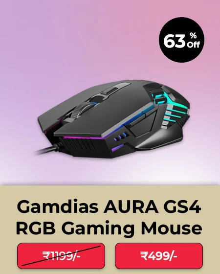 Gamdias AURA GS4 Multicolor Optical Gaming Mouse